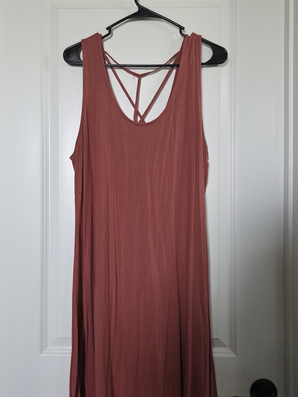 Maurices Strappy Maxi Dress in Dusty Rose